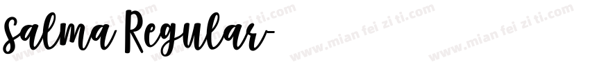 salma Regular字体转换